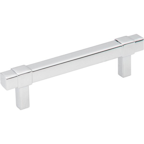 Jeffrey Alexander 96 mm Center-to-Center Polished Chrome Square Zane Cabinet Pull 293-96PC - main